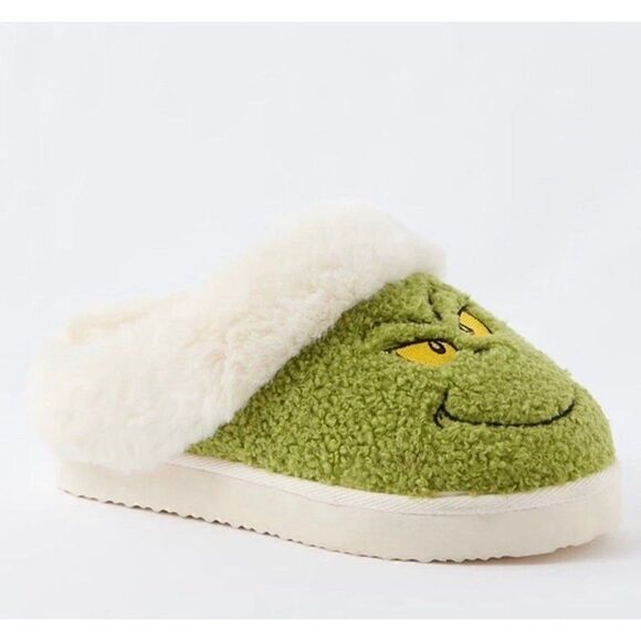 American eagle grinch slippers size 6 NWT - Picture 3 of 5